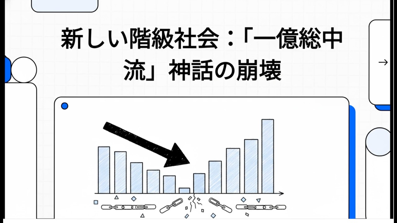 新しい階級社会：「一億総中流」神話の崩壊とアンダークラス