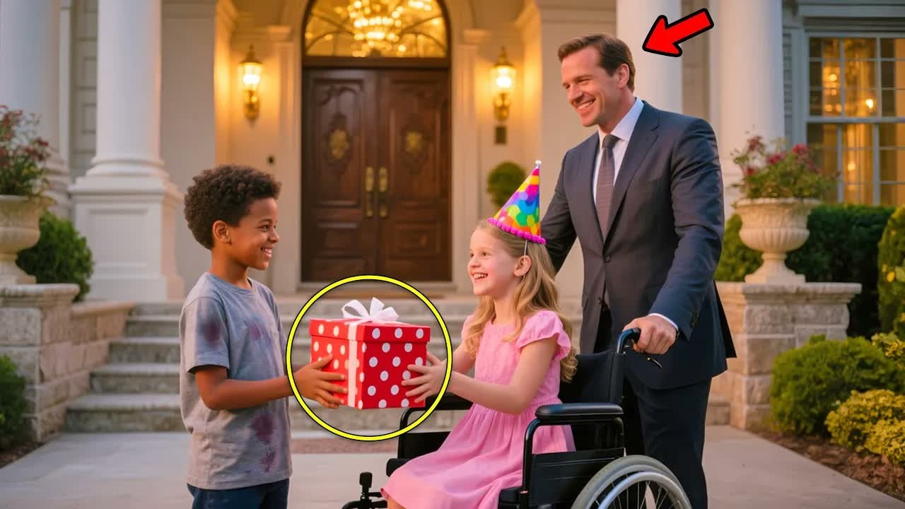 Nobody Came to the CEO’s Paralyzed Daughter’s Birthday, Until a Poor Black Boy Knocked at the Doo