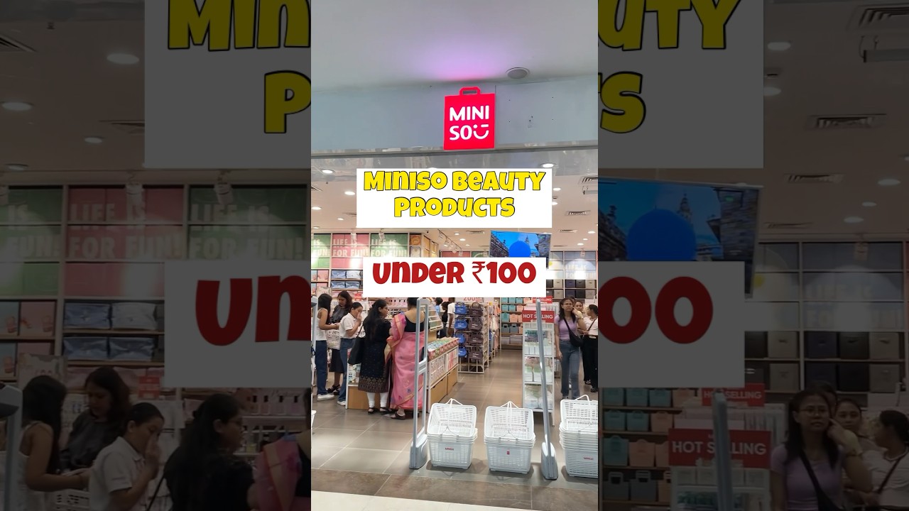 Косметические средства Miniso до 100 ₹ #ashortaday#miniso