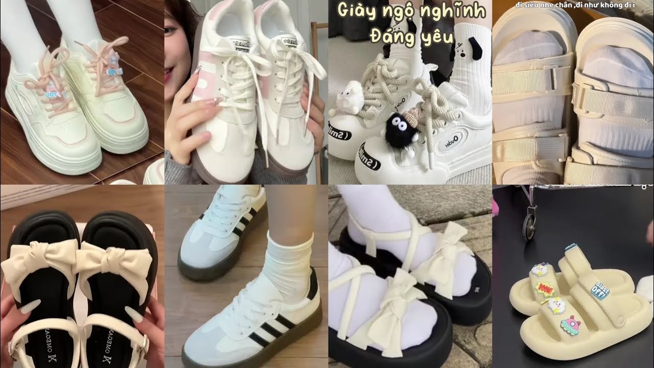 [Shopee Haul] Tổng hợp những mẫu giày, dép phong cách Hàn Quốc xinh xắn cho năm học mới👾