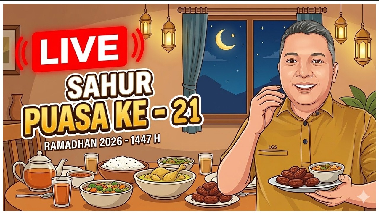 Live Sahur Puasa Ke - 21 Ramadhan 2026 (1447 H)
