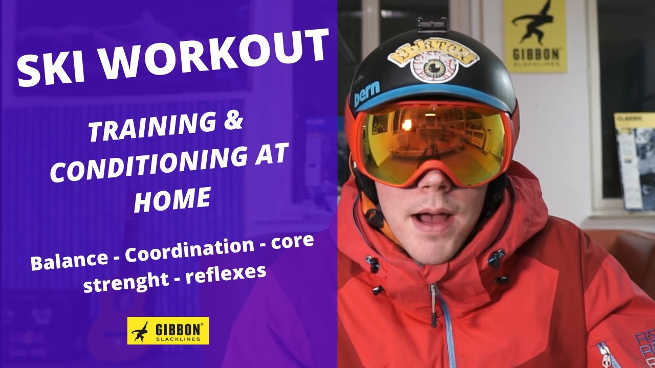 SKI WORKOUT AT HOME | Slackline training & conditioning for ski