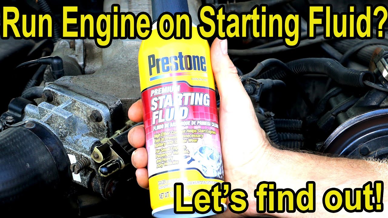 Will Running an Engine on 100% Starting Fluid Cause Damage?  Let's find out!