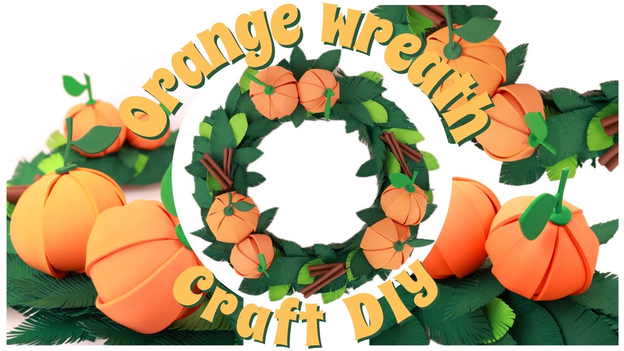 DIY Orange Wreath Decor 🍊 | Foam Citrus Door & Wall Decoration