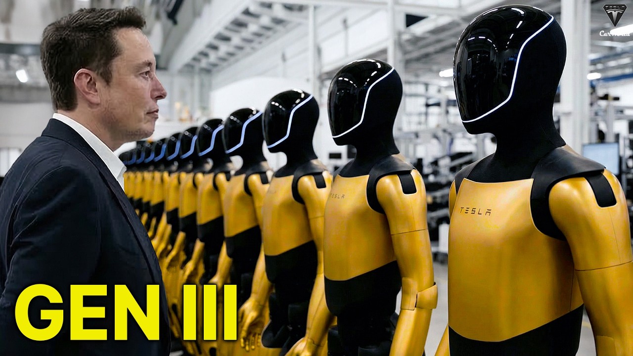 Представлен первый взгляд на Tesla Bot третьего поколения! Уничтожьте второе поколение! Инженерны...