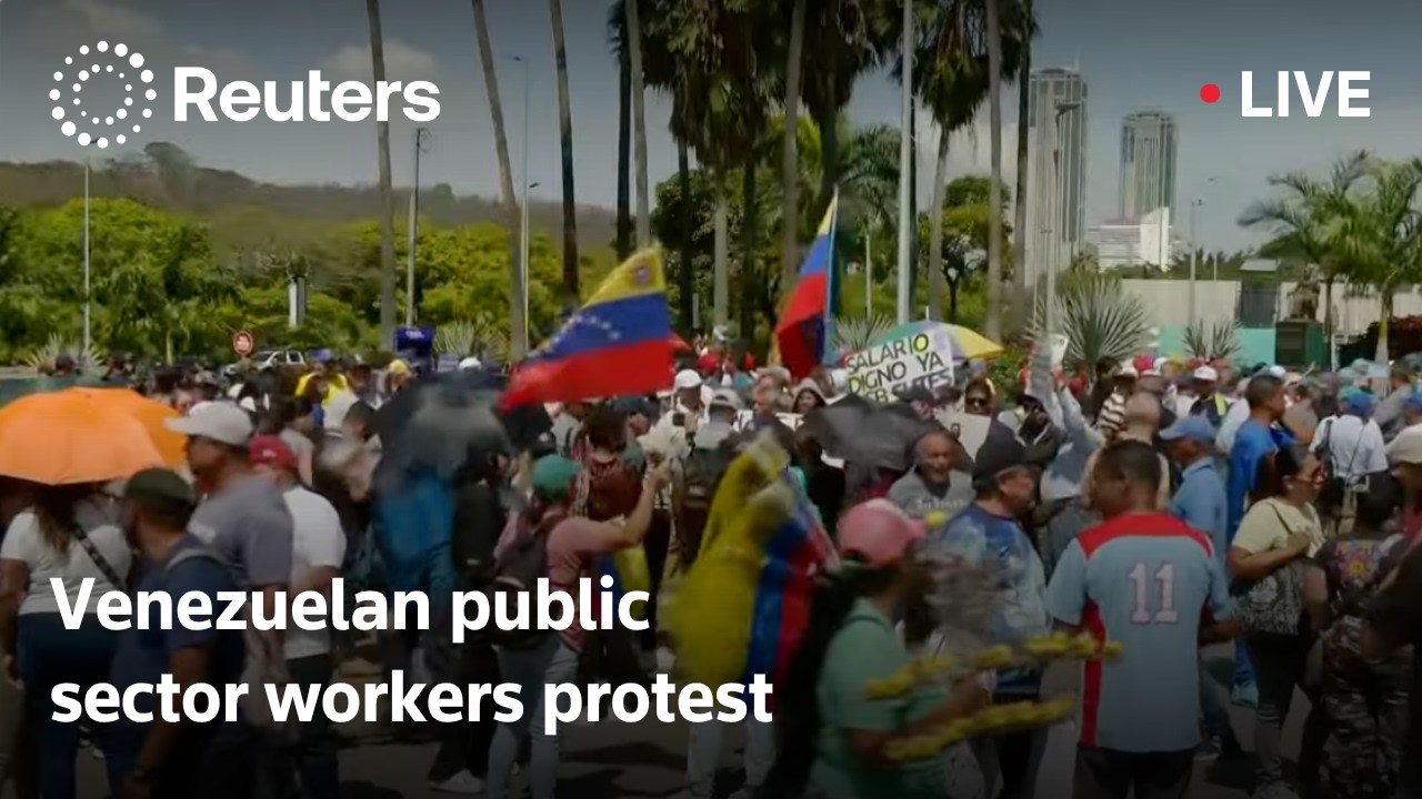 LIVE: Venezuelan public sector workers protest in Caracas