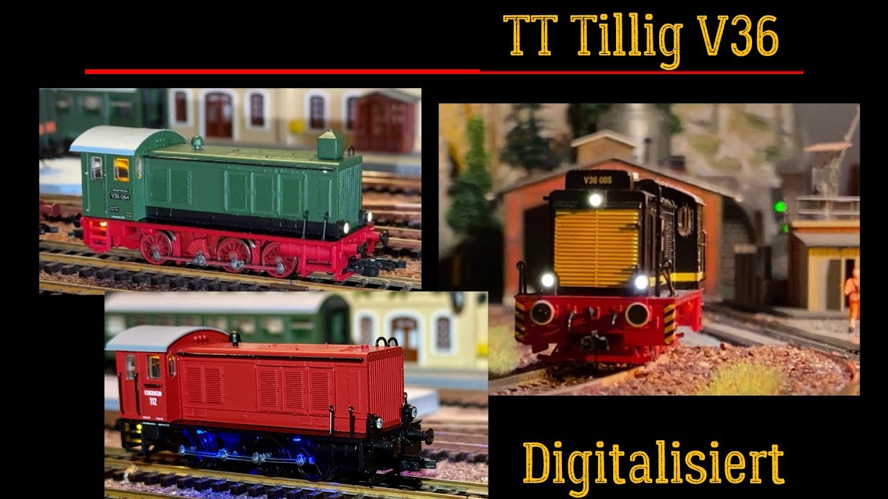 98# TT Tillig V36 Digitalisierung von 3 Lok´s mit ESU und Zimo
