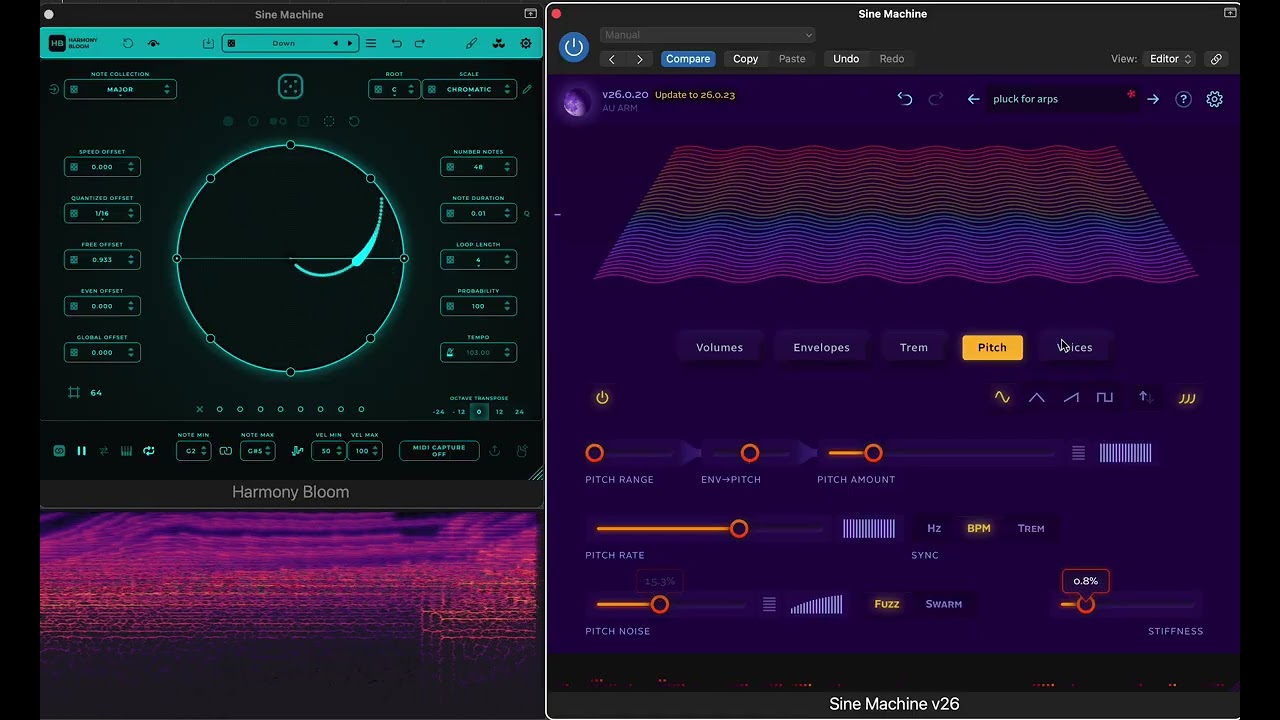 harmony bloom x sine machine