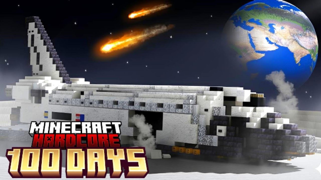 Sống sót 100 ngày trên MẶT TRĂNG  trong Minecraft Hardcore