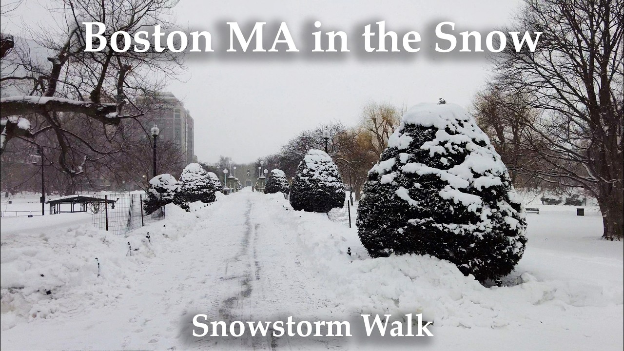Walking Boston in a Snow Storm, Boston Common to Back Bay