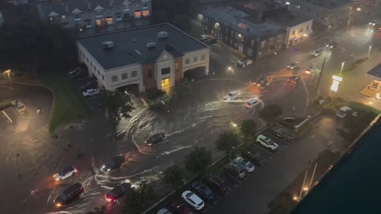 Flooding strands drivers on roads in parts of New Jersey