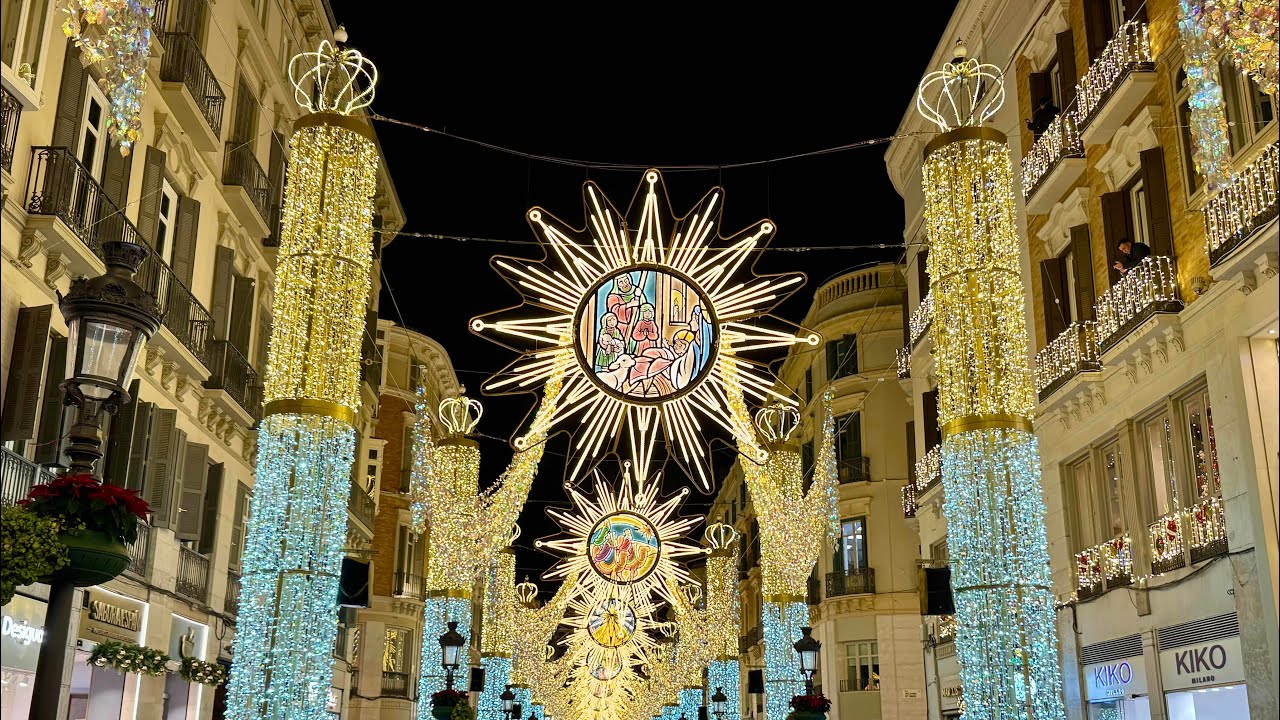 Málaga Christmas Light Show 01.12.2025
