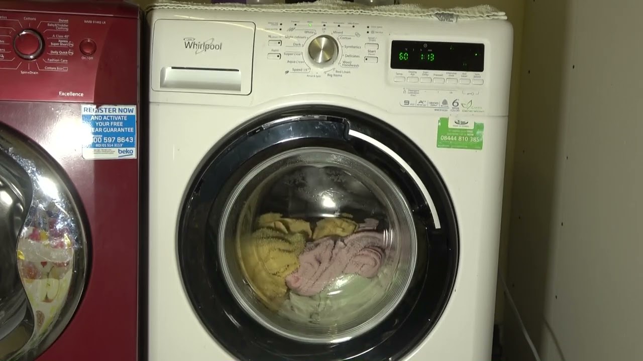Light colours cycle - Whirlpool 6th sense 9kg WWCR9230