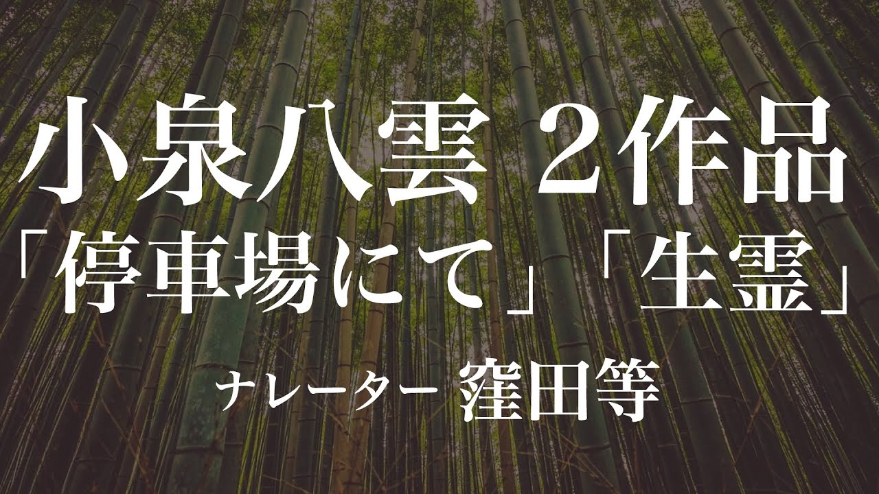 『停車場にて』『生霊』作：小泉八雲　朗読：窪田等　作業用BGMや睡眠導入 おやすみ前 教養にも 本好き 青空文庫