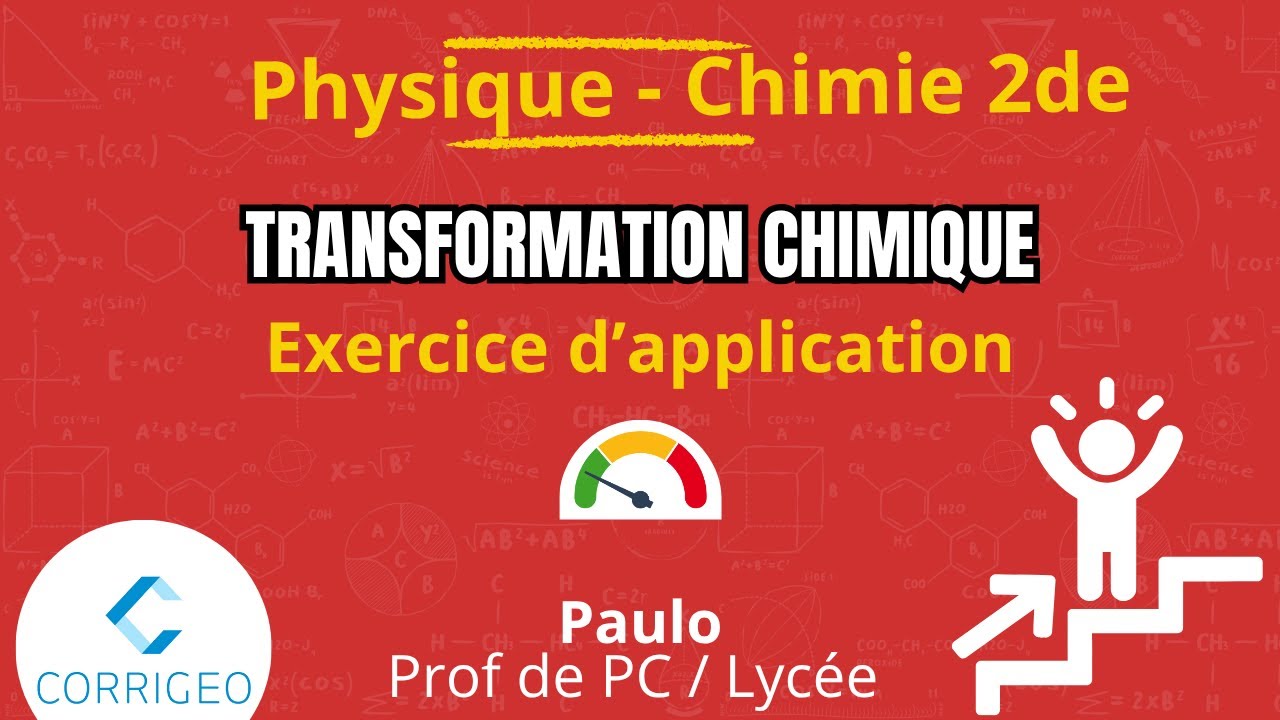 Physique-Chimie seconde/ Exercice difficulté ⭐⭐ - Chapitre 7 : Transformation chimique.