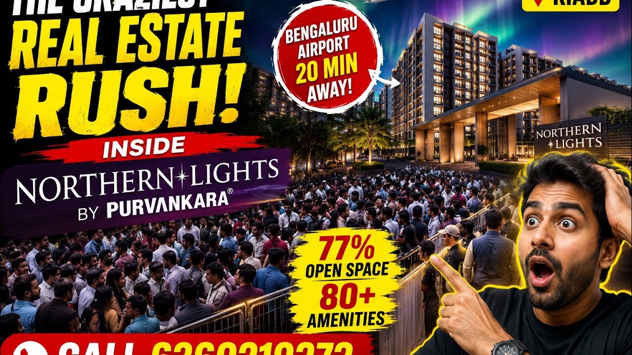 Безумный ажиотаж на рынке недвижимости! Обзор Northern Lights от Puravankara 🏢🔥 | KIADB | Звоните...