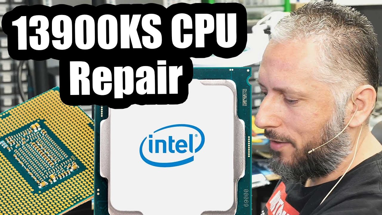 Ремонт 24-ядерного процессора Intel 13900KS — неизвестные компоненты были повреждены во время дем...