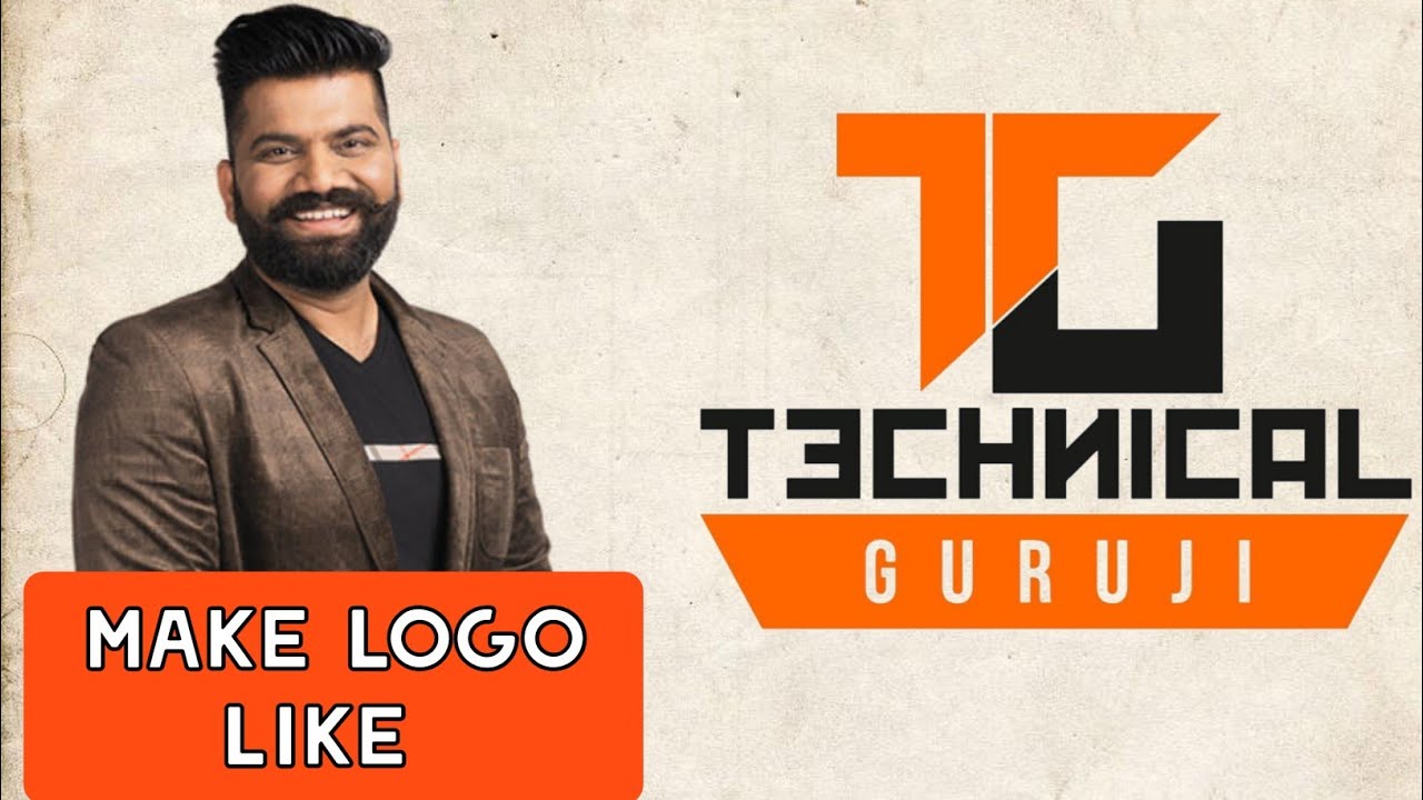 How to Make LOGO LIKE Technical Guruji || Technical Guruji jaisa LOGO kaise banaye