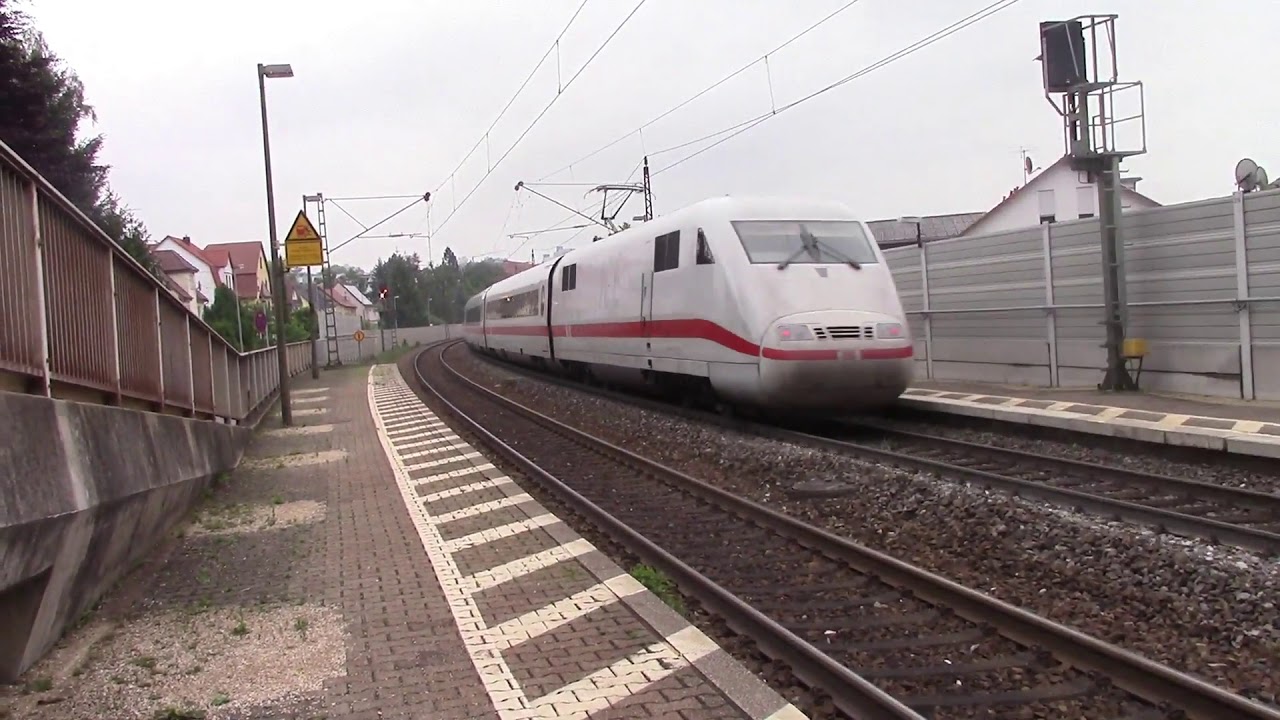 Faurndau mit BR 143, 146 (DoSto, n Wagen) - ET 425 - Diesel-IC - ICE 1 + Velaro D - 2 x 218er