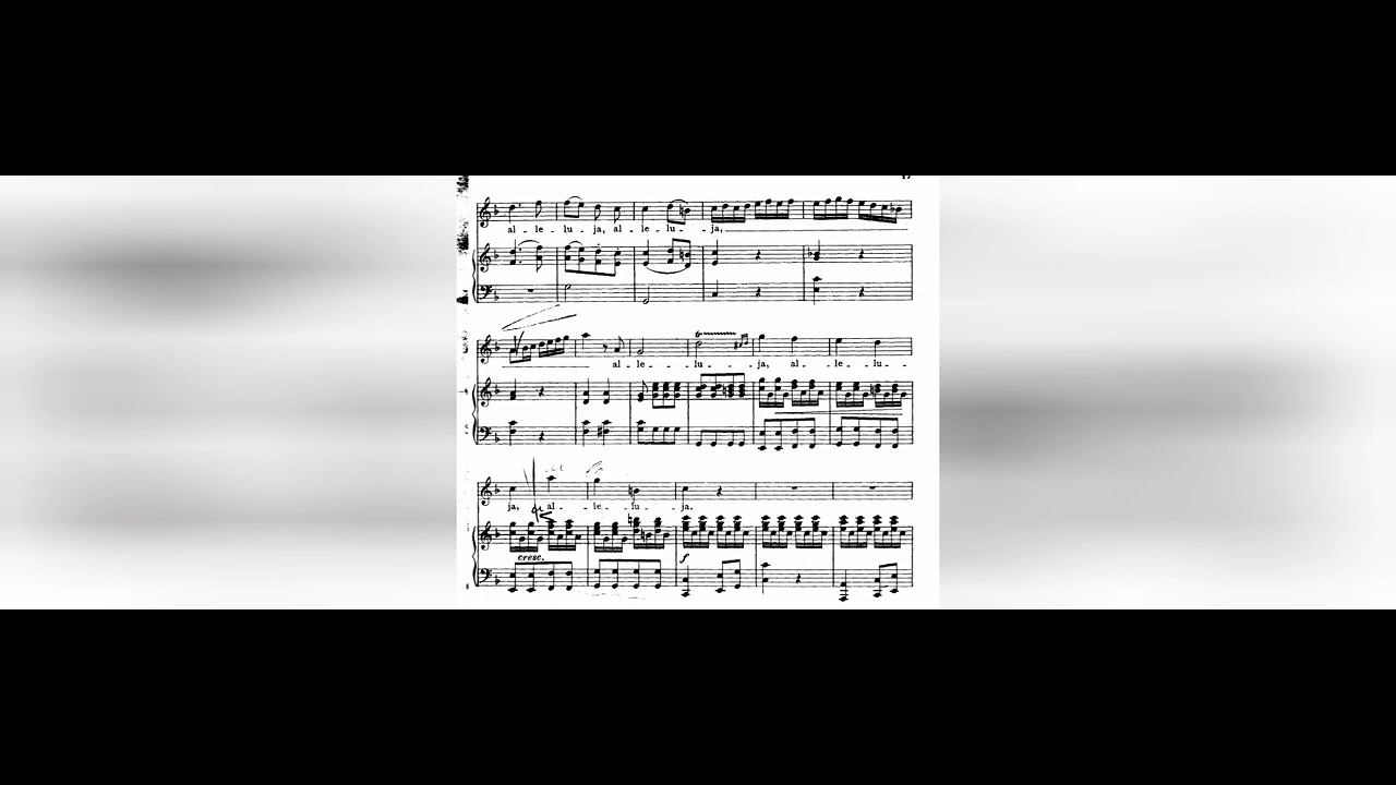 W.A. Mozart: Alleluia from Exsultate, jubilate (Piano Accompaniment)