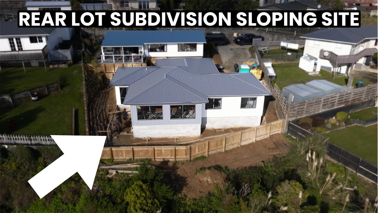 Building On A Rear Lot Subdivision // Sloping Site