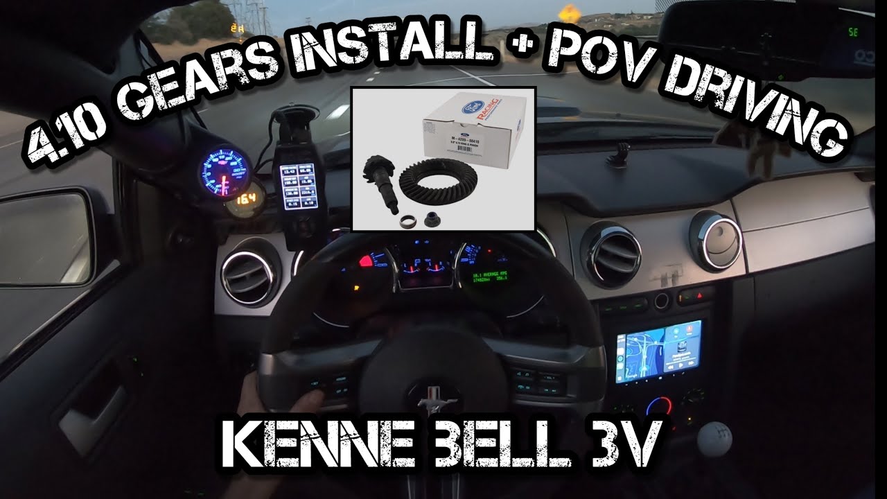 Installing 4.10 Gears on My Kenne Bell 3v Mustang + POV Driving