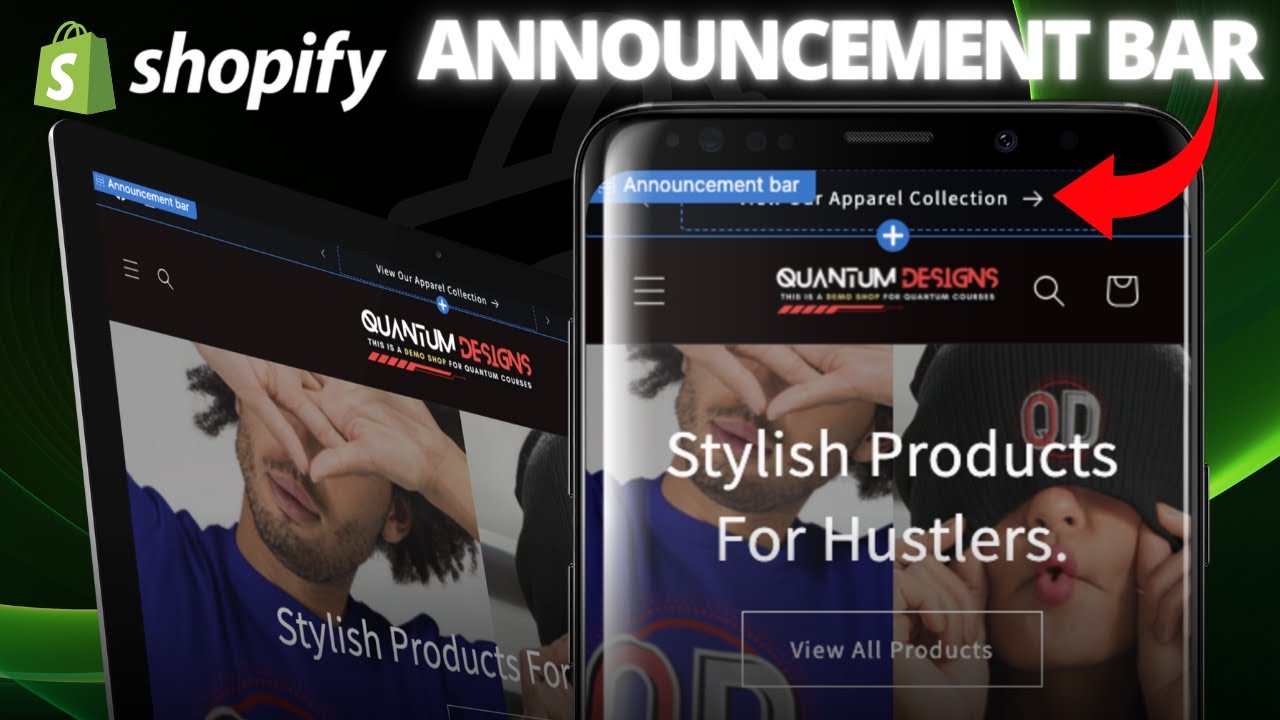 How To Edit Your Shopify Announcement Bar | Dawn Theme Customization