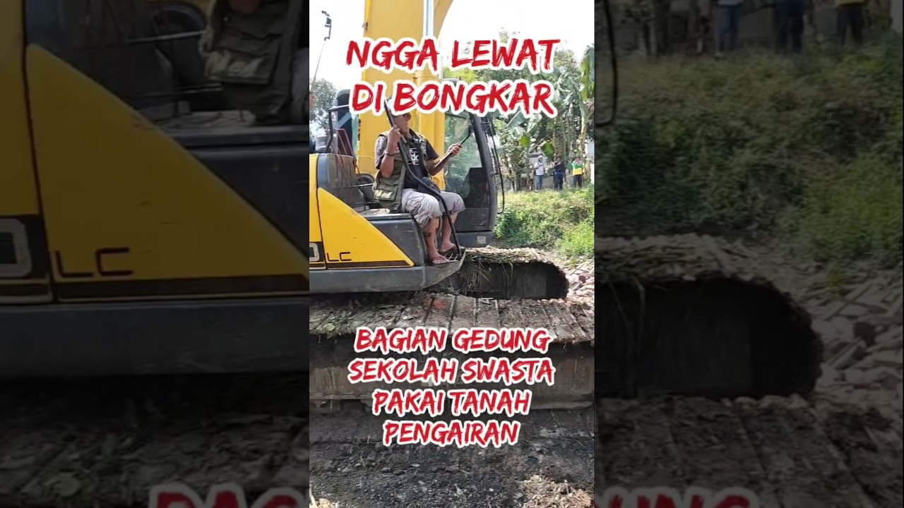 Gedung Sekolah Swasta Pakai Tanah Pengairan 