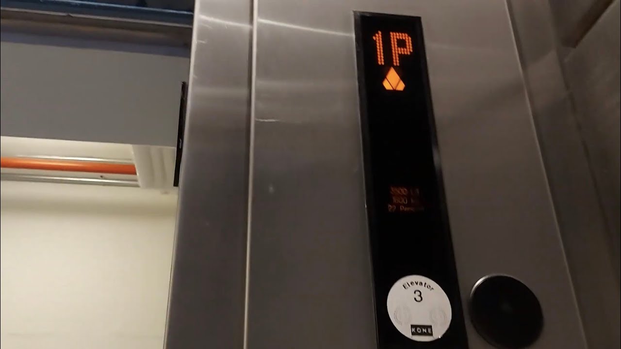 3X 2007 KONE EcoDisc elevators @ The Atrium at Aventura West Tower-Aventura, FL Car N. 3 ride only