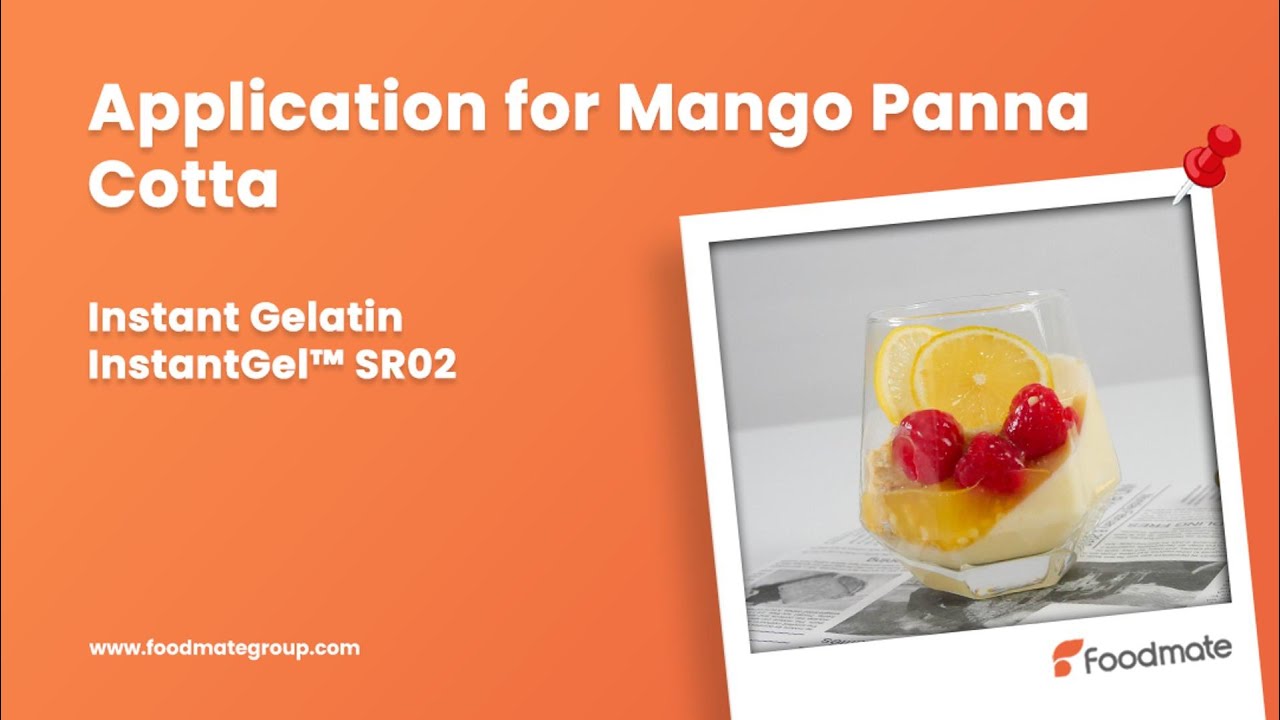 Making Mango Panna Cotta in 4 Steps with Instant Gelatin InstantGel&trade; SR02