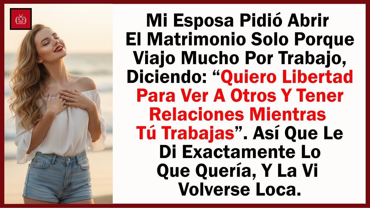 Mi esposa pidió abrir el matrimonio solo porque viajo mucho por trabajo, diciendo: “Quiero...
