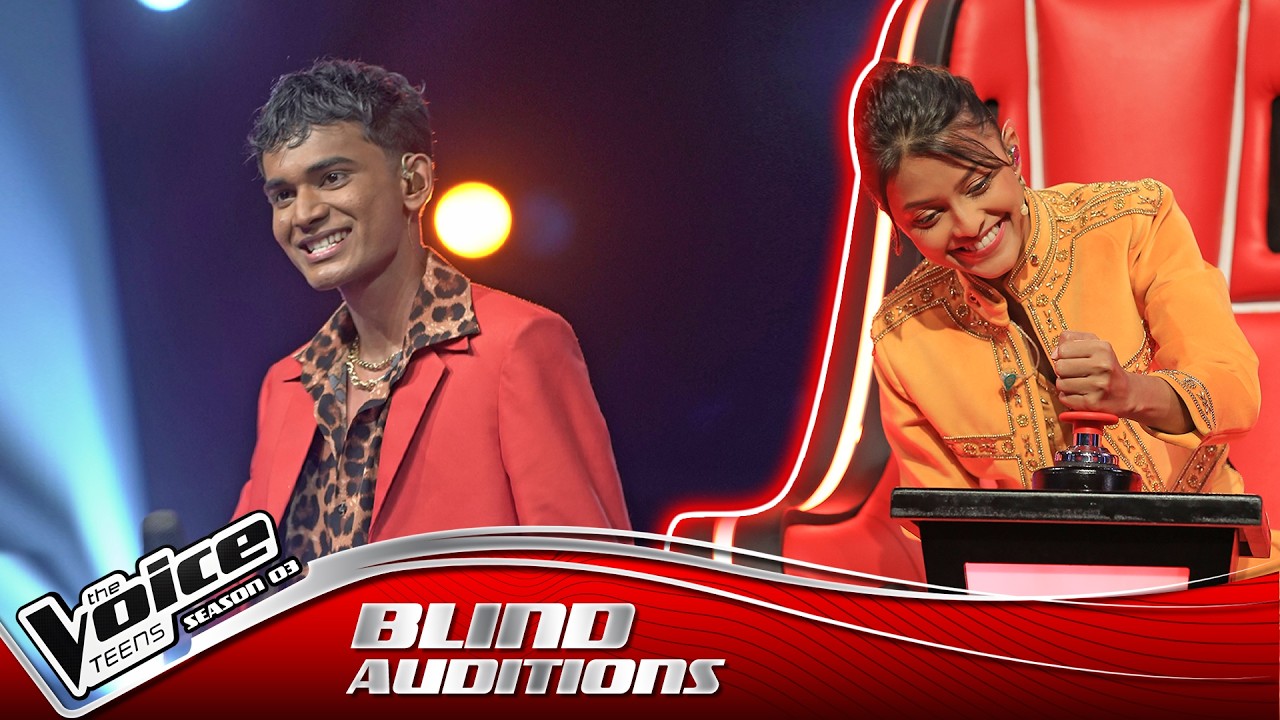 Chamal Fernando | Nil Tharu Nethu (නිල් තරු නෙතු) | Blind Auditions | The Voice Teens Sri Lanka S3