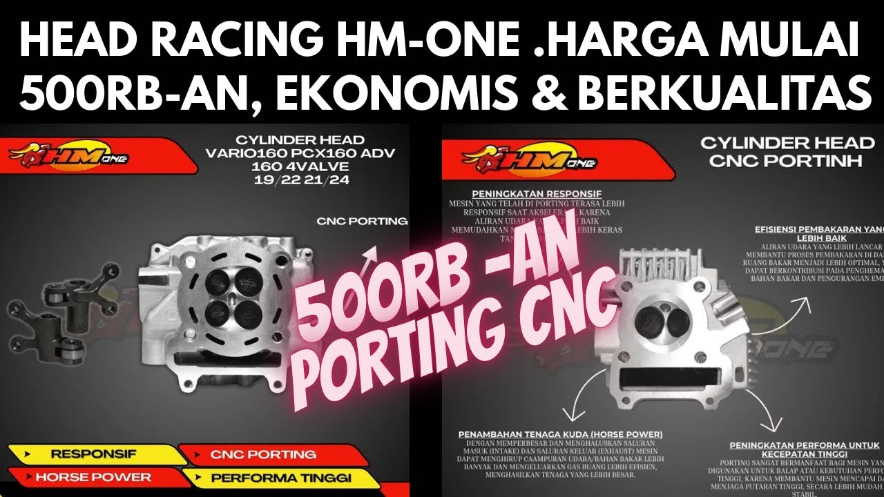 HEAD SILINDER HM ONE RACING EKONOMIS DAN BERKUALITAS