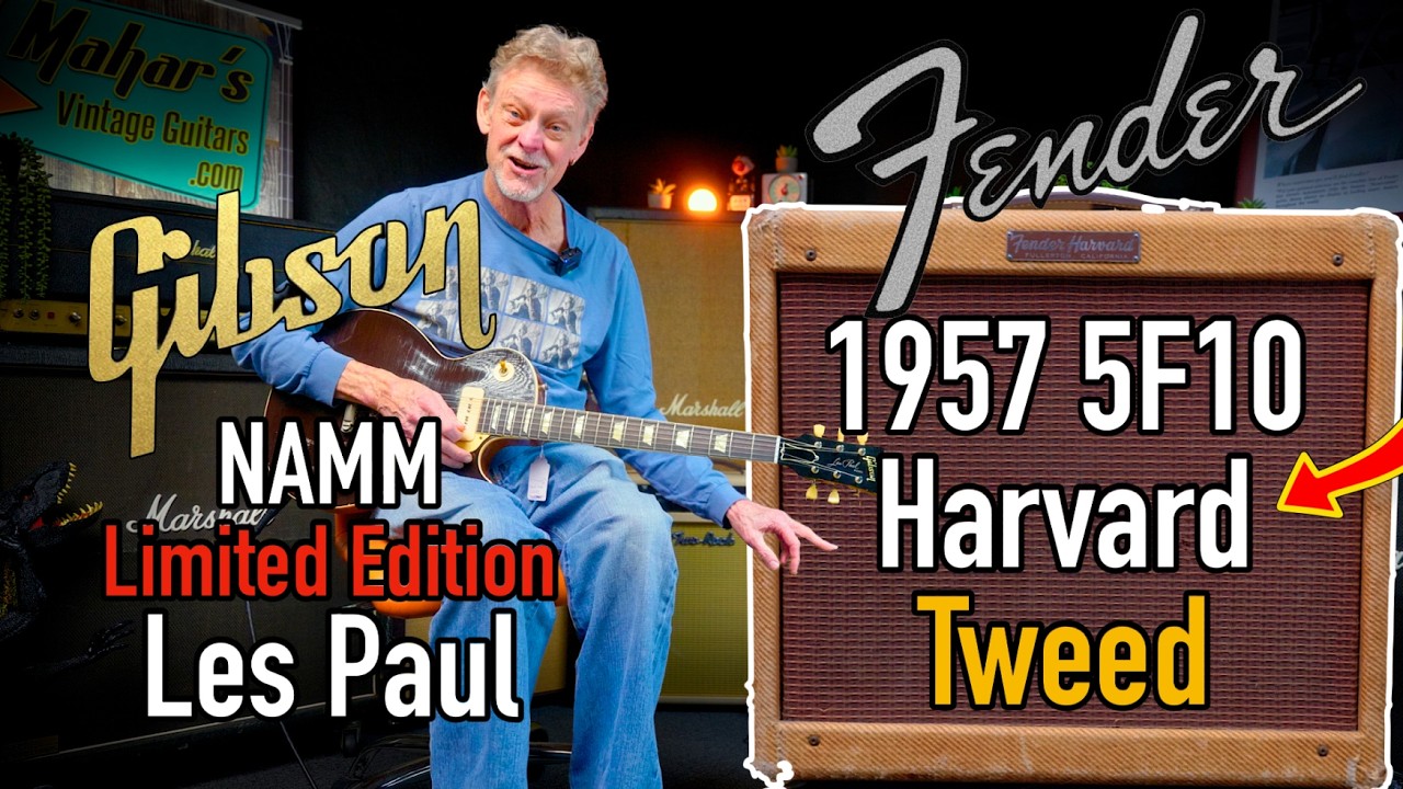 Gibson CS (Viceroy Brown) Les Paul Thru a 1957 Fender Harvard Tweed