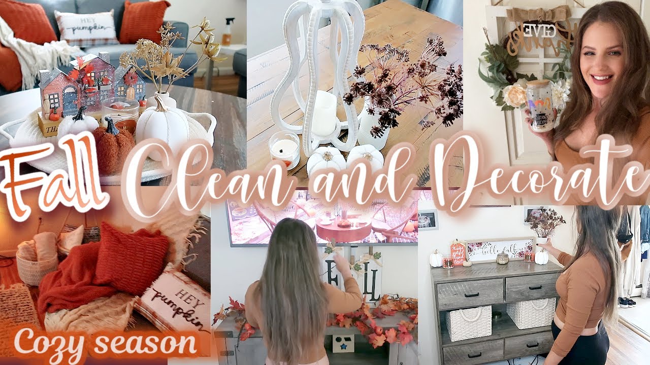 🍂 FALL CLEAN AND DECORATE WITH ME 2023 | COSY FALL DECORATING IDEAS 🍂| FALL CLEAN WITH ME 2023