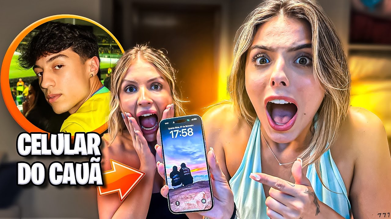 PEGUEI CELULAR DO CAUÃ ESCONDIDO! VI ALGO Q NÃO DEVIA