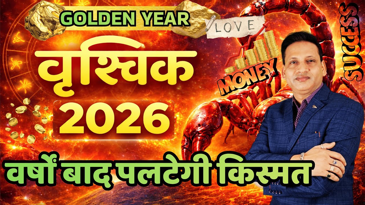 वृश्चिक राशि 2026 की 5 बड़ी भविष्यवाणियां || Vrischik Rashi 2026 || Scorpio Horoscope 2026 ||