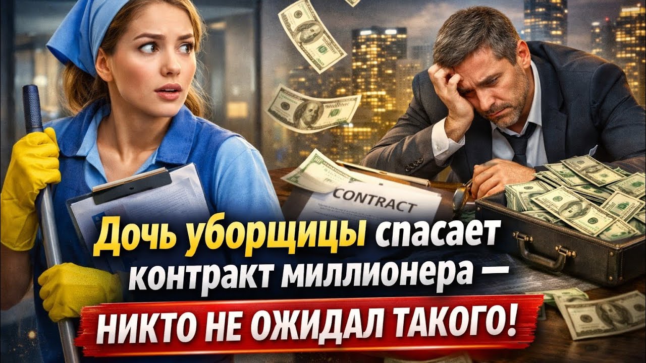 «Дочь уборщицы спасает контракт миллионера – никто не ожидал такого!»