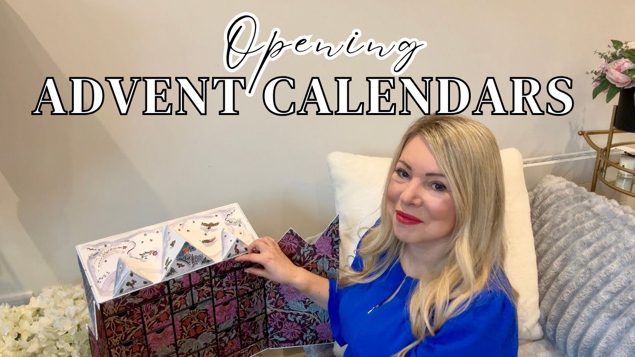 OPENING ADVENT CALENDARS // Liberty London John Lewis M&S #vlogmas #adventcalendar #vlogmas