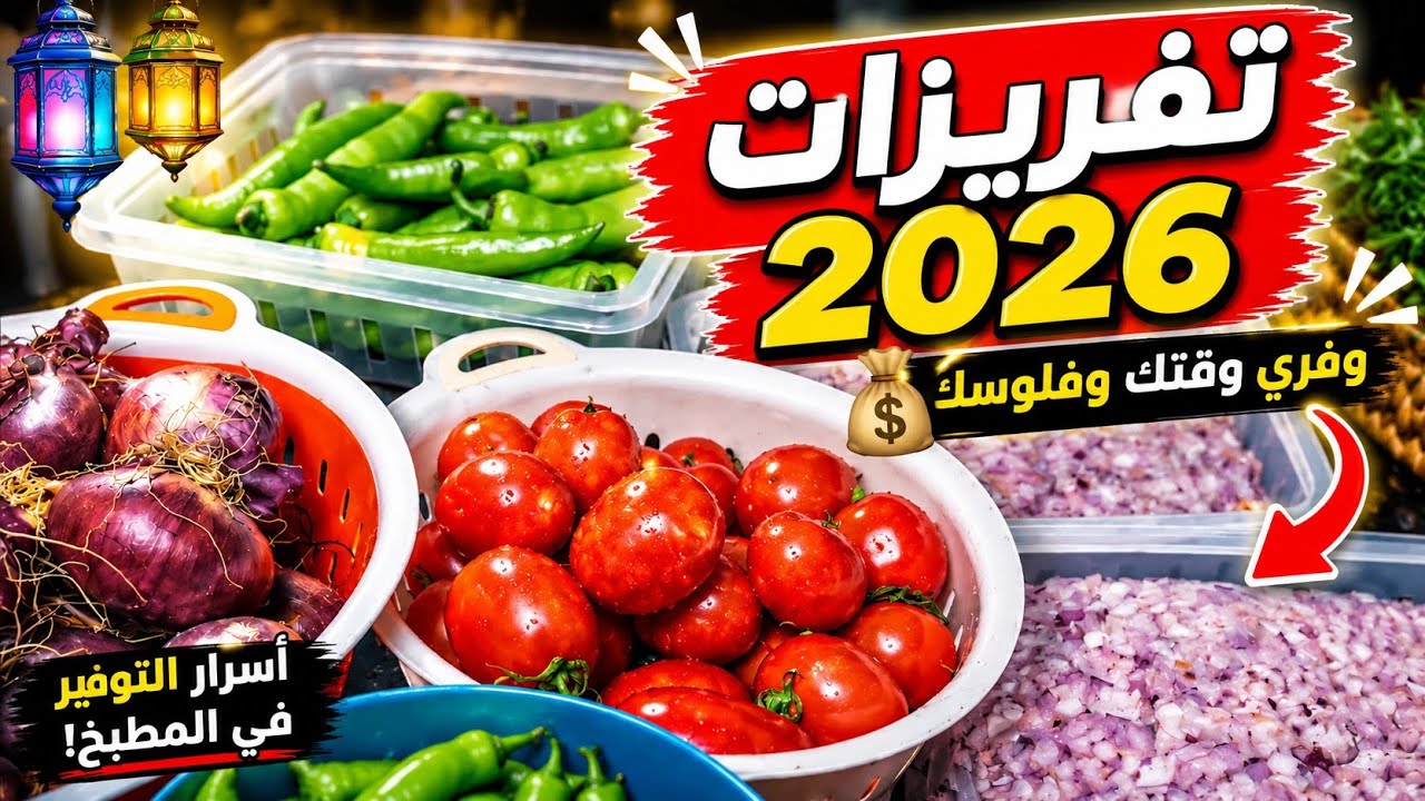 وفري في مصروف بيتك | تفريزات مهمة لرمضان 2026 🍅🧅#رمضان_2026 #تفريزات_رمضان 