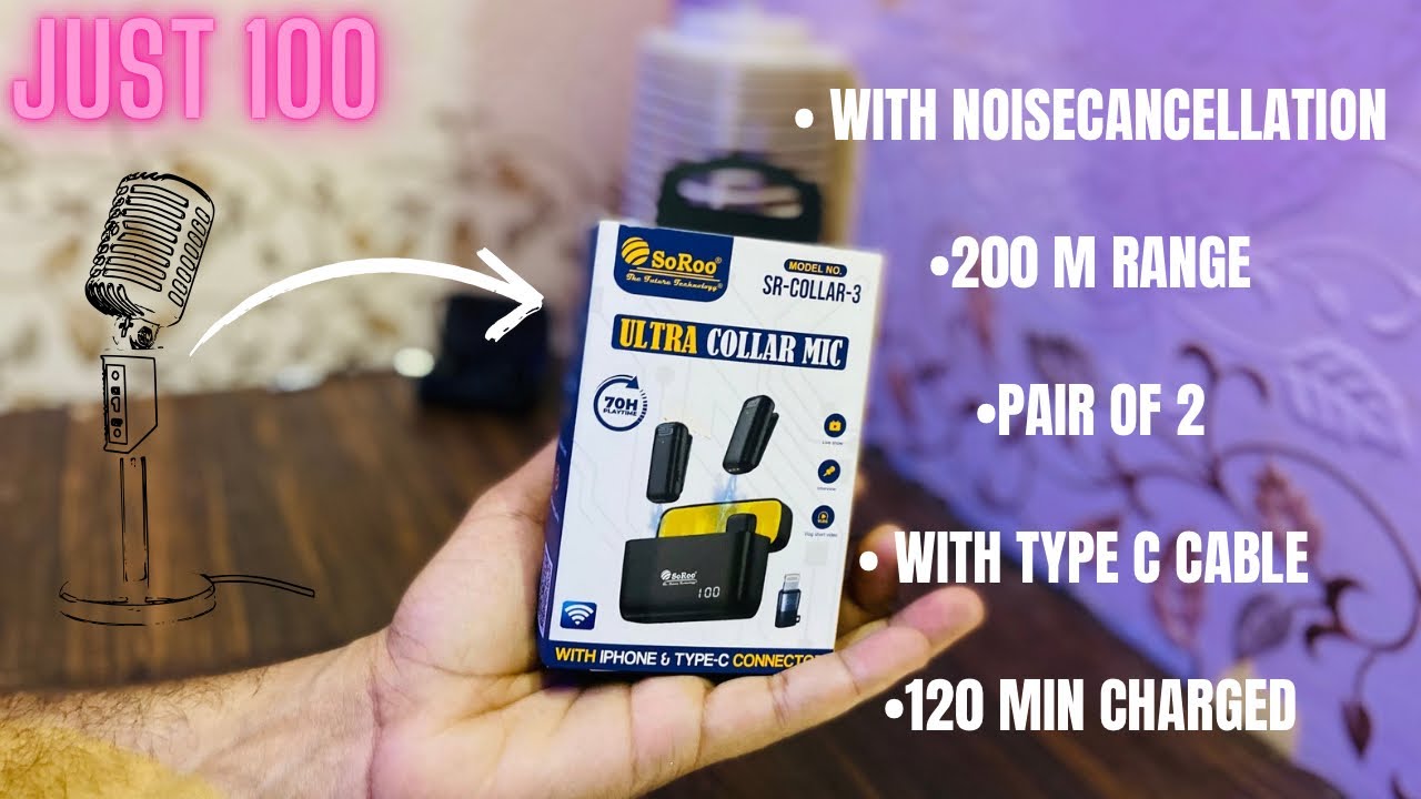 Unboxing a wireless collar mic with proper noise cancellation and with a budget frendly price
