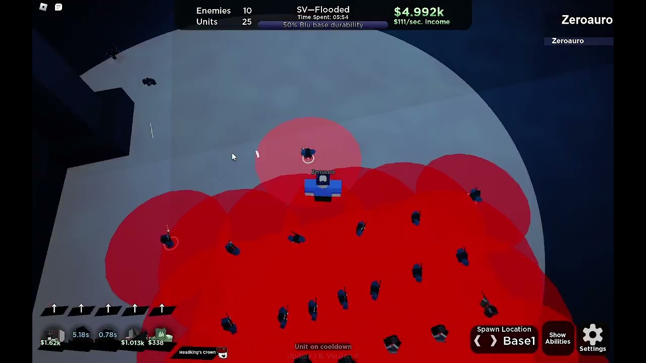 Flooded Cavern Solo [World Tower Defense 1.8]