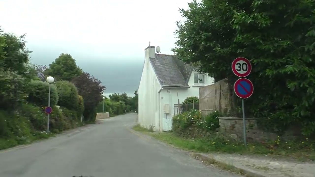 Driving Route de Quimper, Chemin de Kernoac'h Route de Beg Meil & Hent Kerveltrec, Fouesnant France