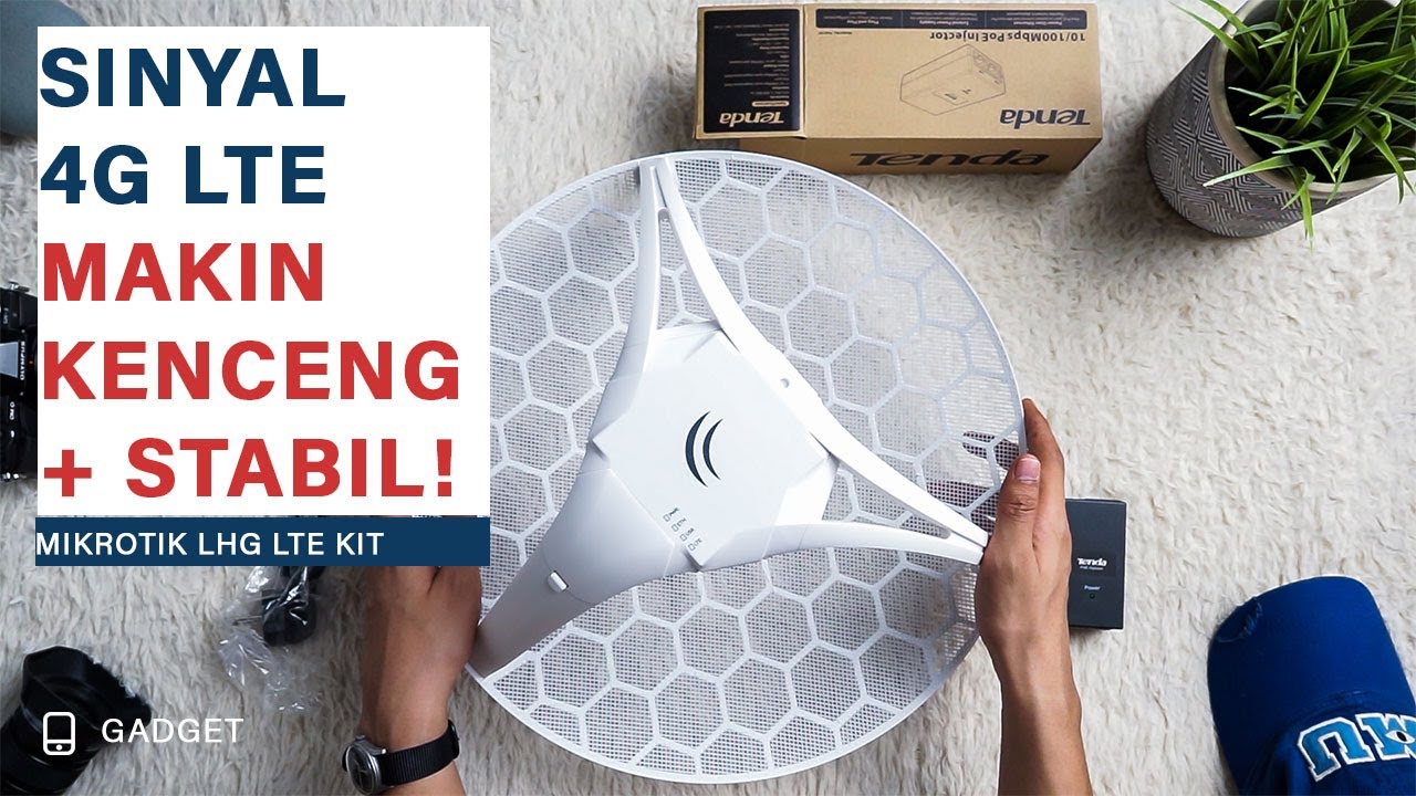 Solusi Internet tanpa fiber optik + Susah Sinyal 4G LTE | MIKROTIK LHG LTE KIT