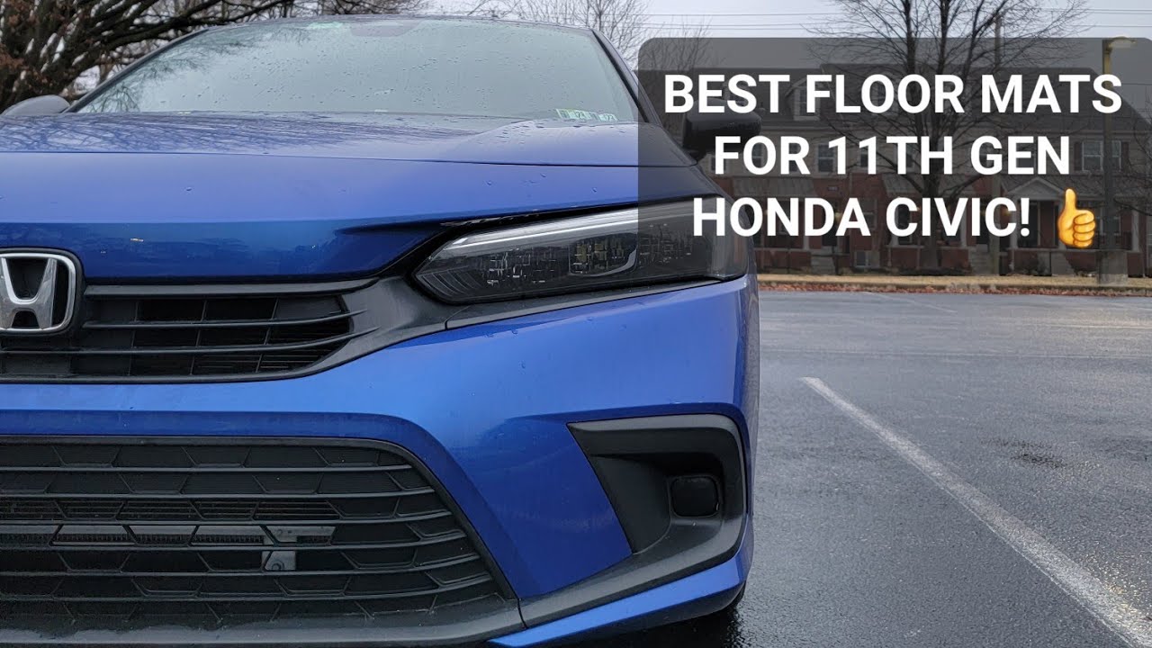THE BEST FLOOR MATS FOR YOUR 11th GEN HONDA CIVIC | LASFIT ALL WEATHER MATS REVIEW 2022 HONDA CIVIC