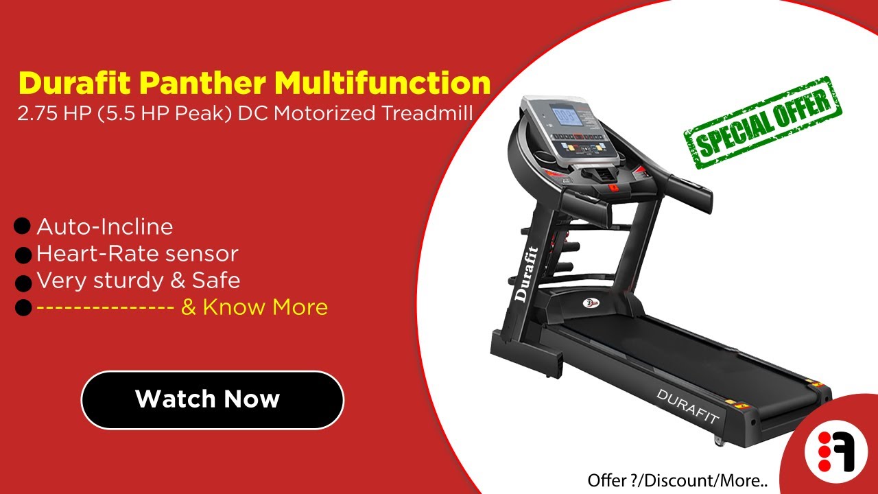 Durafit Panther Multifunction 2.75 HP | Review, Motorized Foldable Treadmill @ Best price in India