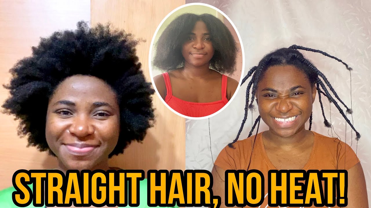 AFRICAN THREADING|| HOW TO STRETCH THICK KINKY NATURAL HAIR WITHOUT HEAT|| YAA DODOUWA