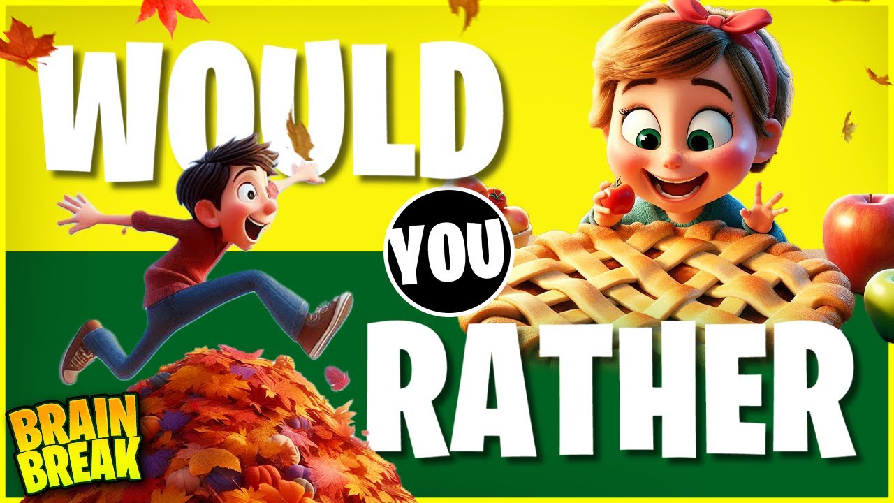 Fall Would You Rather 🤨 Autumn Brain Break for Kids 🤨 Just Dance 🤨 Danny GoNoodle