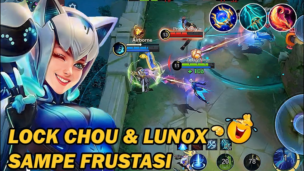 EUDORA MODE DENDAM!! LOCK CHOU & LUNOX YANG SUKA AGRESIF SI PALING JAGO SAMPE KESAL‼️- MLBB