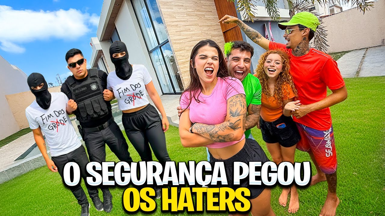 CONTRATAMOS UM SEGURANÇA PARA BATER NOS HATERS *ele brigou com vários haters